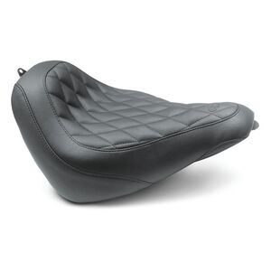 Mustang Wide Tripper Diamond Solo Seat For Harley Softail Street