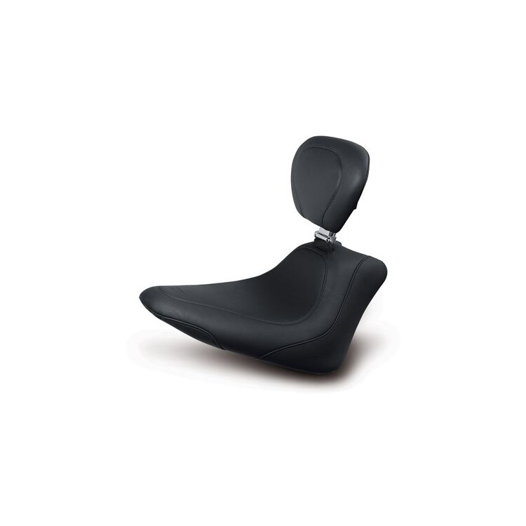 Mustang Wide Tripper Smooth Solo Seat For Harley Slim / Blackline 2011-2017
