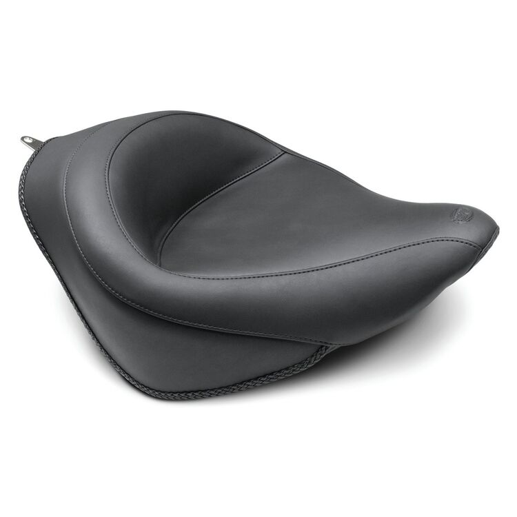 Mustang Wide Touring Solo Seat For Harley Softail With 200mm Rear Tire 2006-2017