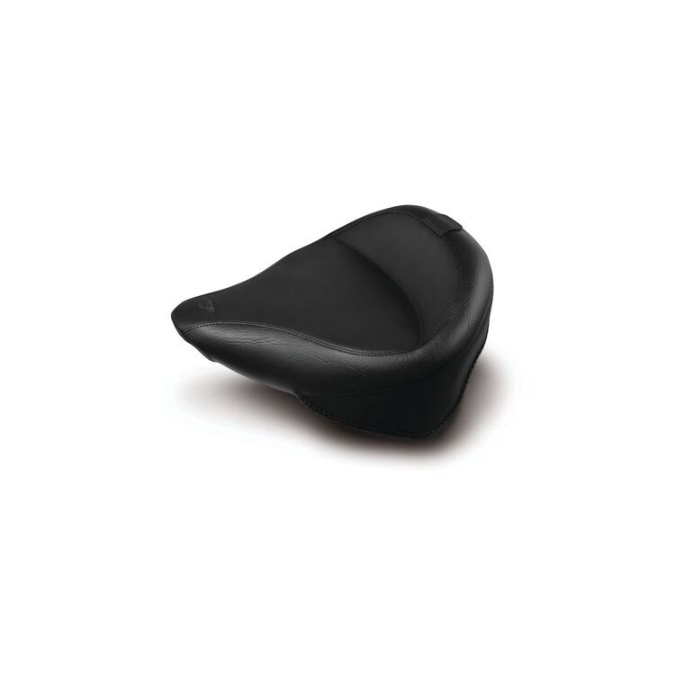 Mustang Wide Touring Solo Seat For Harley
