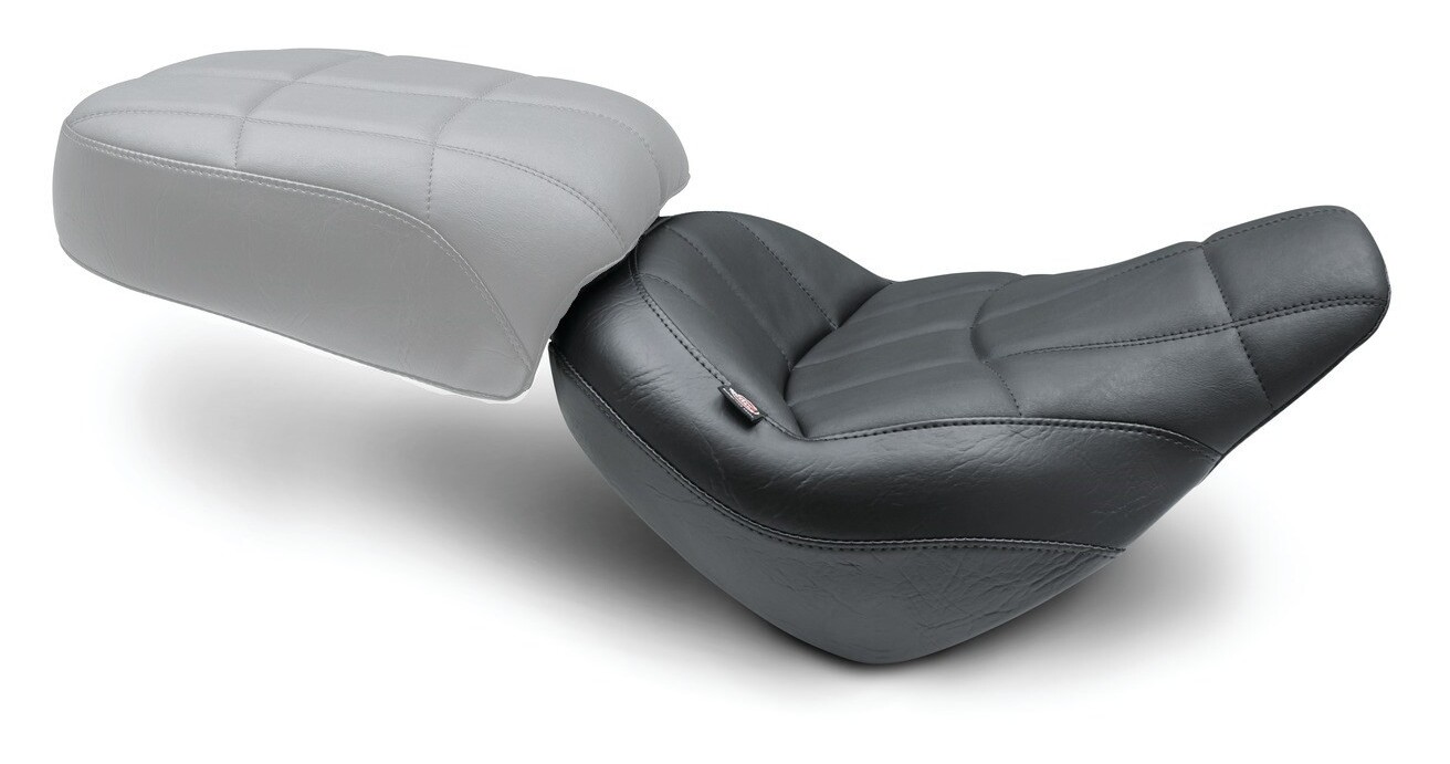 15点オーダー Mustang Standard Touring Cube Stitch Solo Seat For Harley Softail