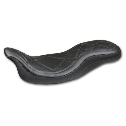 Mustang Super Tripper Carbon Fiber Seat For Harley Touring 2008-2025