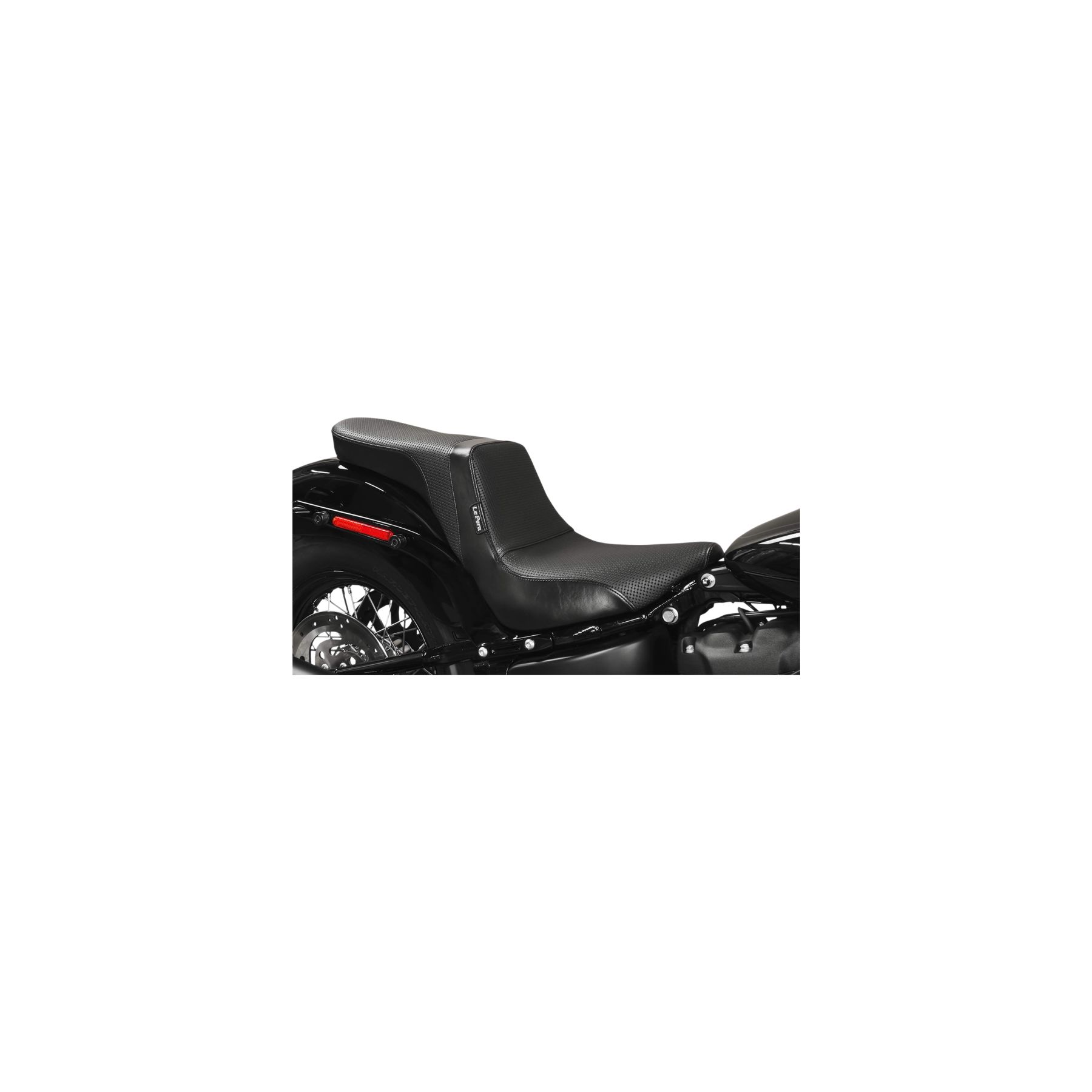 Le Pera Le Pera Daytona 2-Up Basket Weave Seat For Harley Softail 2018-2026 - $525.00 at J&P Cycles