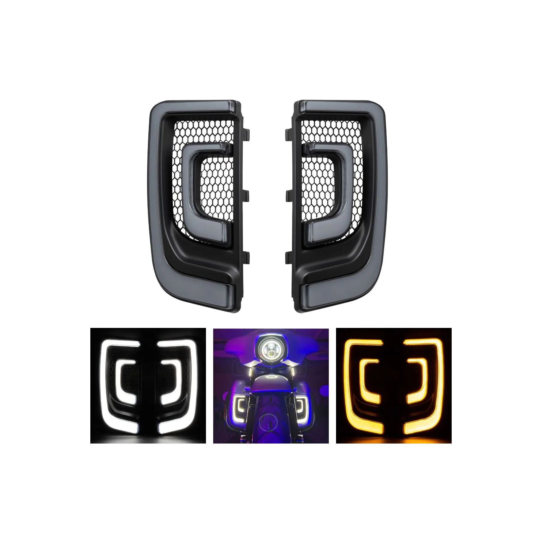 HogWorkz HogWorkz Lumipro LED Lower Fairing Inserts For Harley Touring 2014-2026 - $199.98 at RevZilla