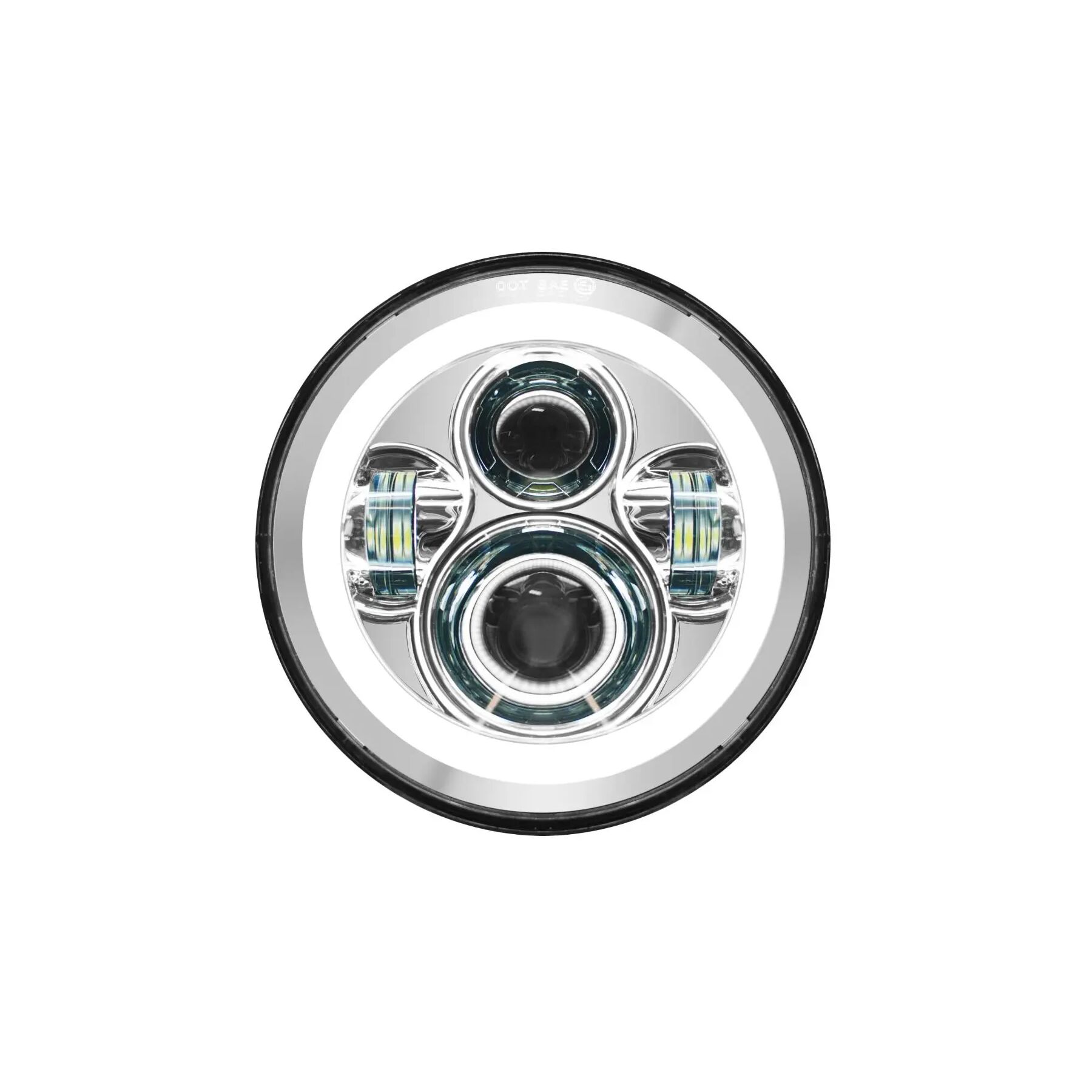 HogWorkz HogWorkz 7 LED Halomaker Headlight For Indian 2015-2026 - $299.98 at J&P Cycles