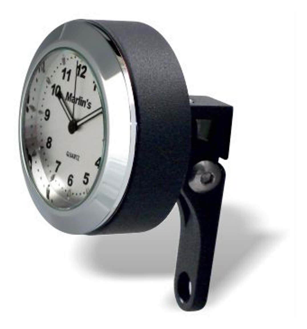 Marlin's Perch Mount Clock / Thermometer For Harley Big Twin