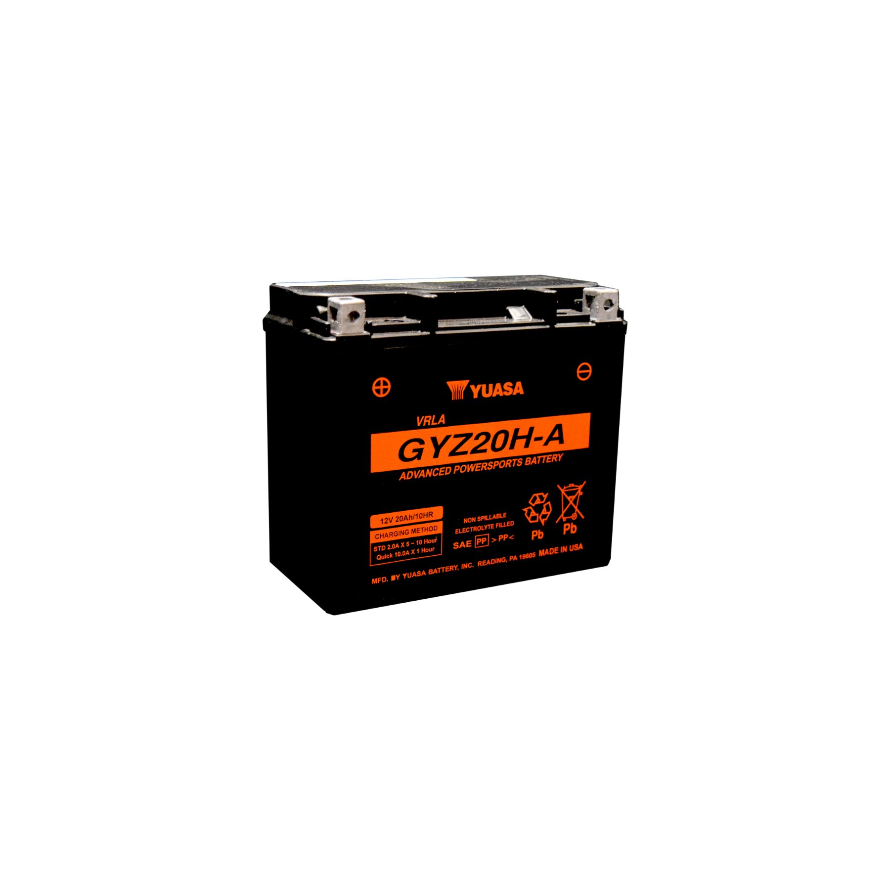 Yuasa GYZ20H-A Factory Activated AGM High Performance Battery
