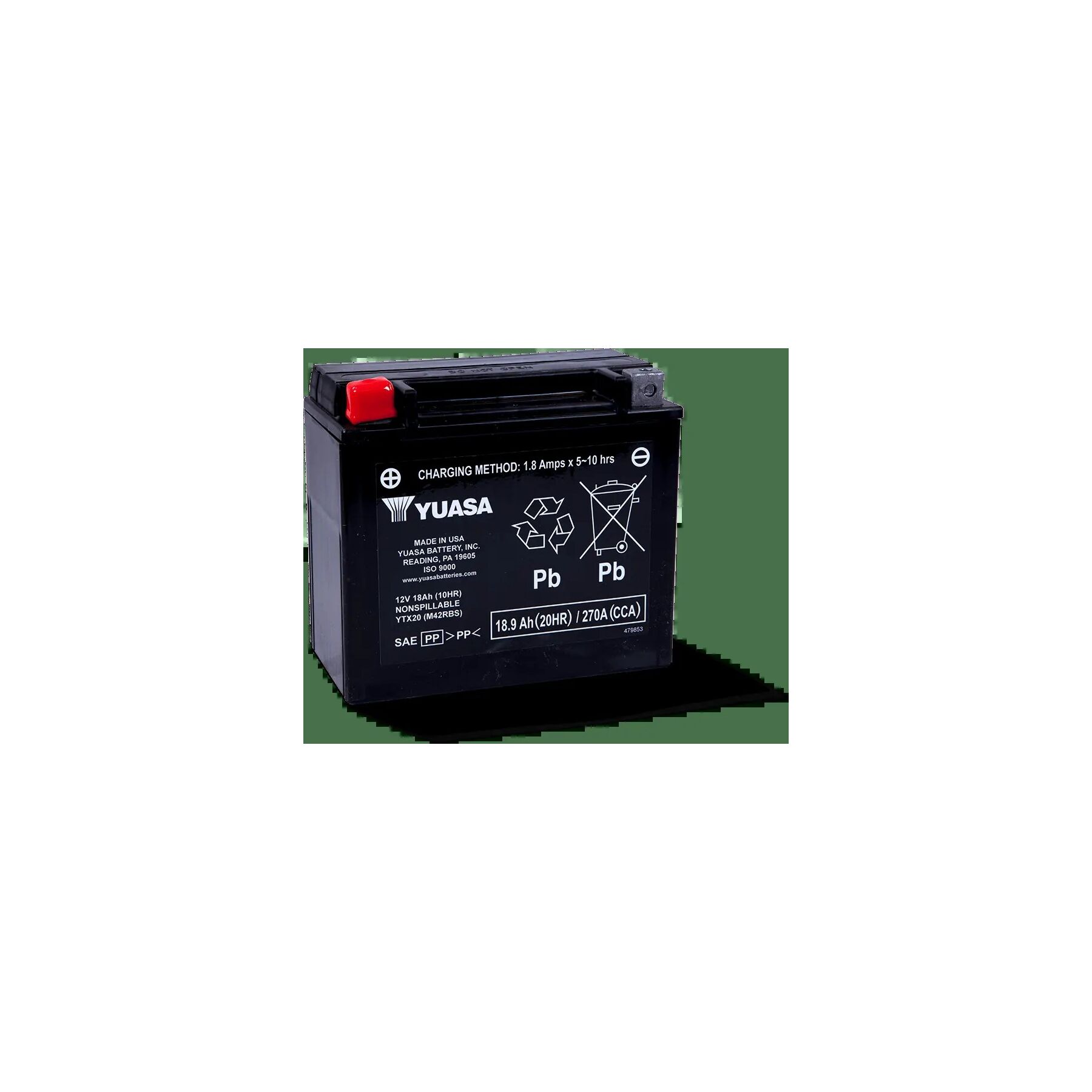 Yuasa YTX20 Factory Activated AGM Battery