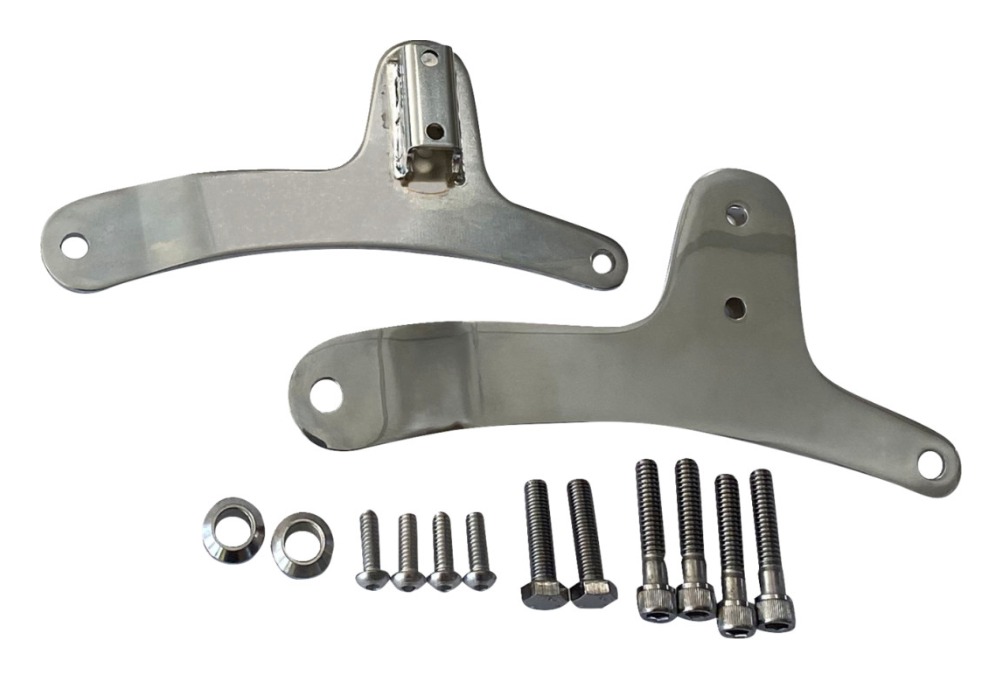 Drag Specialties Sissy Bar Side Plates For Harley Sportster 1979