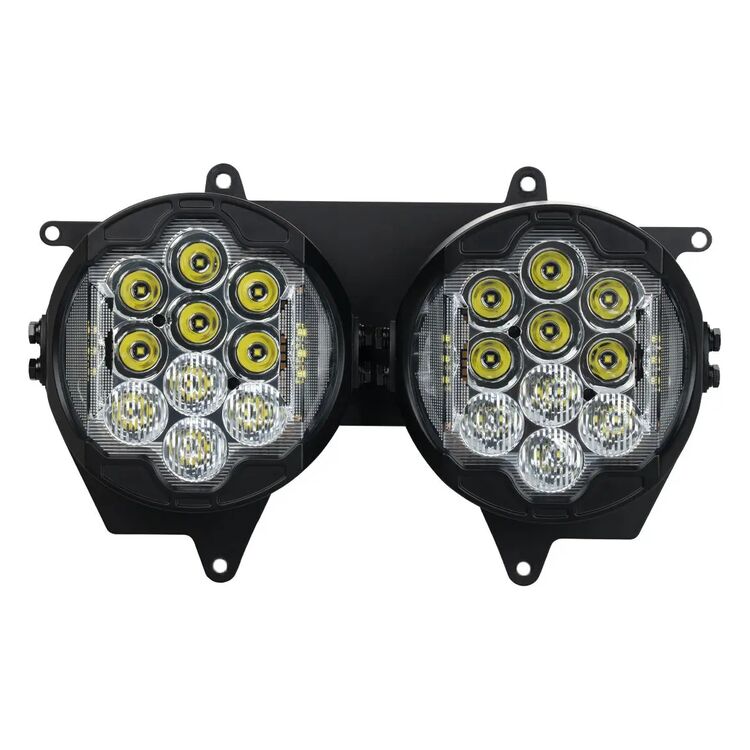 HogWorkz Silvertooth Performance LED Headlight For Harley Road Glide 2015-2025