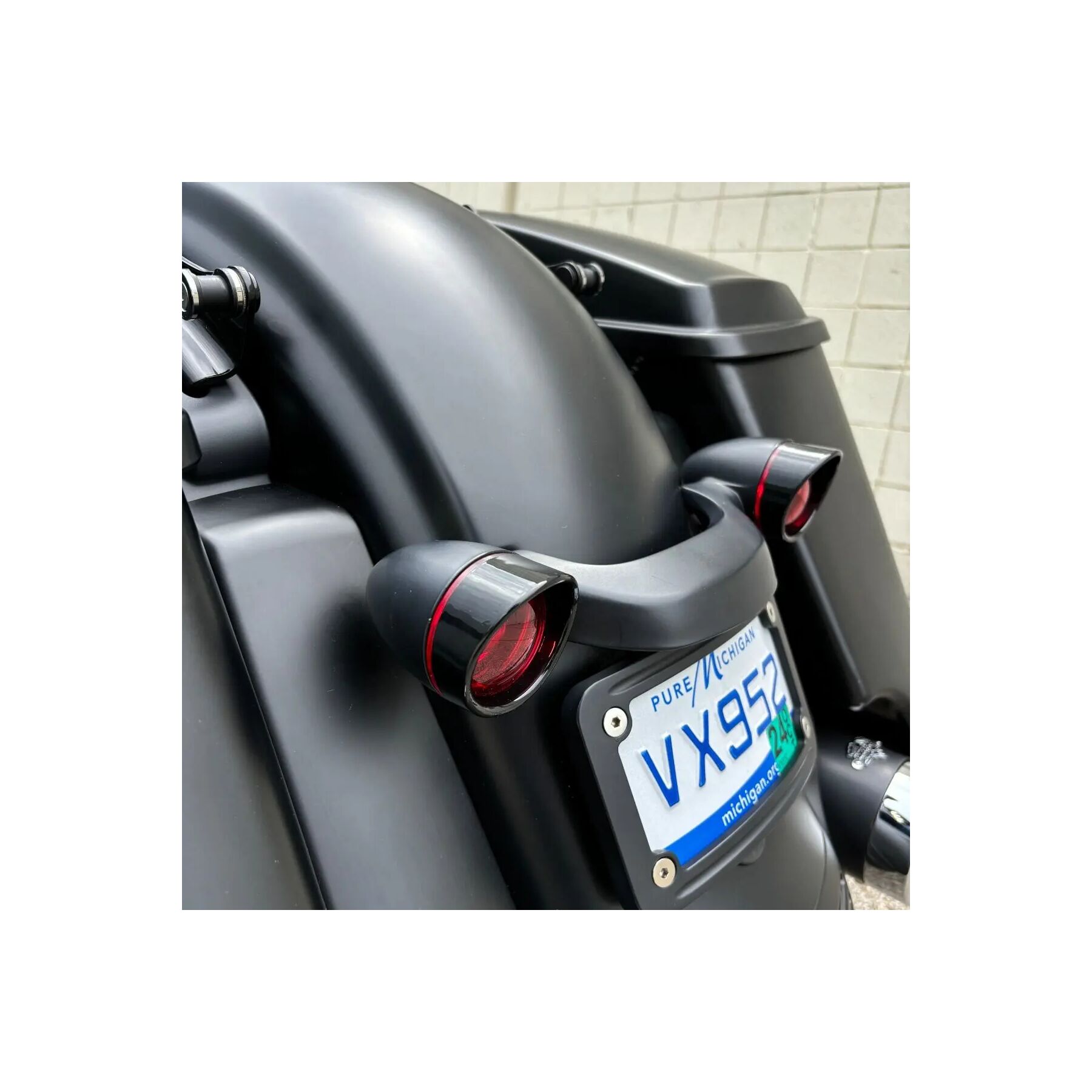 HogWorkz HogWorkz Bullet Style Turn Signal Visor Trim Rings And Lens For Harley - $24.98 at J&P Cycles