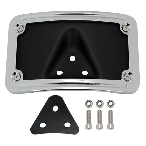 HogWorkz Laydown / Curved License Plate Mount For Harley 1973-2026