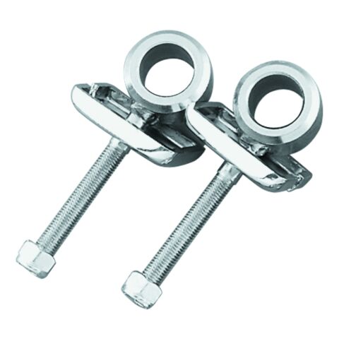 Biker's Choice Chrome Axle Adjusters For Harley 1973-1996