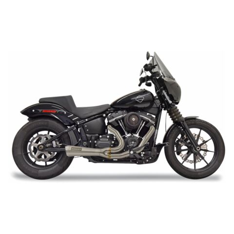 Bassani 2-Into-1 Ripper Short Exhaust System For Harley Softail 2018-2024