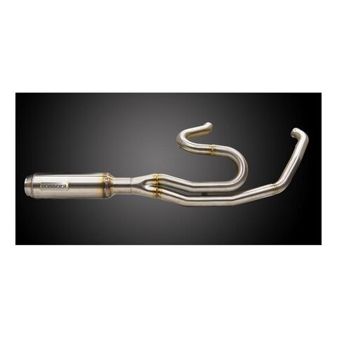 Bassani Race Only 2-Into-1 Exhaust With Super Bike Muffler For Harley Touring 2017-2025