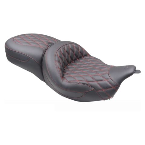 Mustang Super Touring Double Diamond Seat For Harley Touring 2008-2025