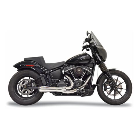 Bassani 2-Into-1 Ripper Short Exhaust System For Harley Softail 2018-2024