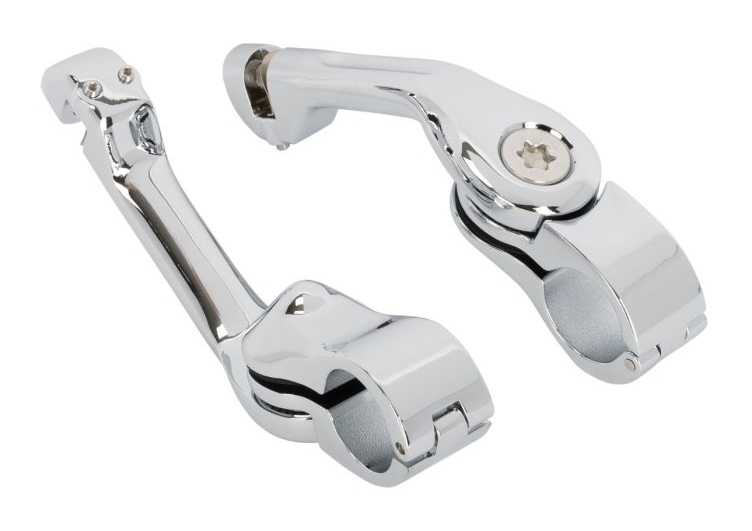 Adjustable Highway Foot Pegs For Davidson Motorcycles - 24.4" Long Cruising Pegs