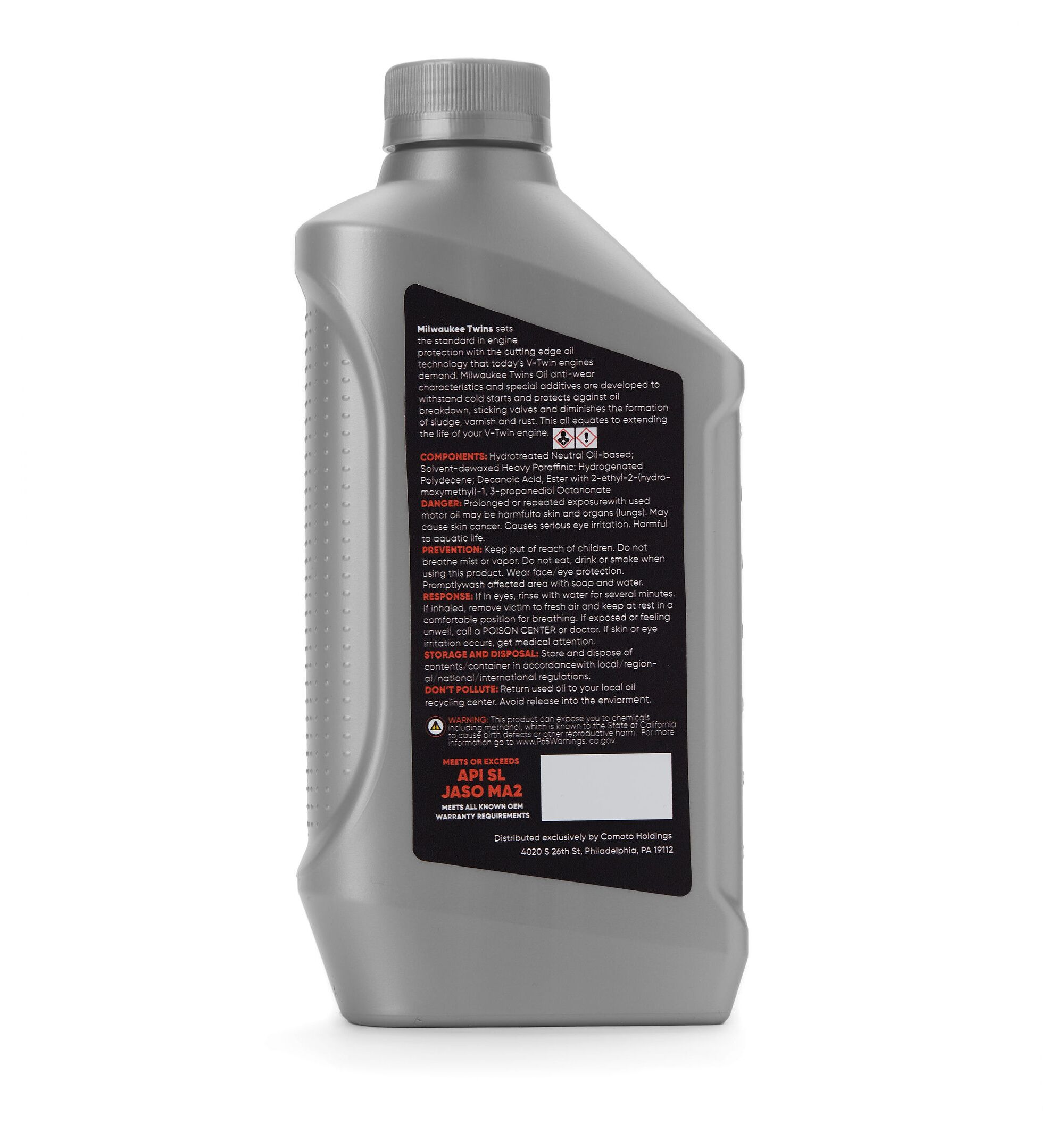 Milwaukee Twins Synthetic Motorcycle Oil | JPCycles.com