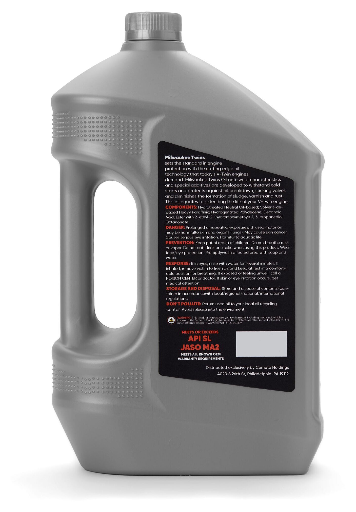 ＱＱＱ Milwaukee Twins Synthetic Motorcycle Oil | JPCycles.com