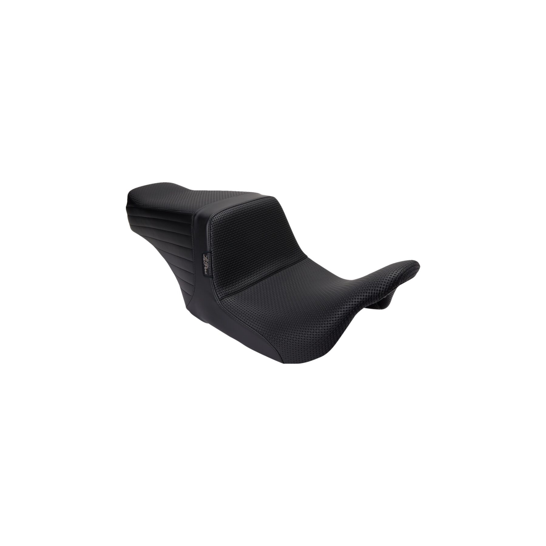 Le Pera Le Pera Tailwhip Basket Weave 2-Up Seat For Harley Touring 2008-2025 - $606.00 at J&P Cycles