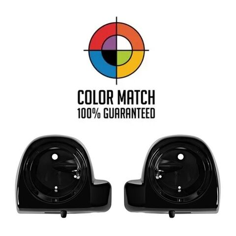 HogWorkz OE Color Matched Vented Lower Fairing Speaker Pod Mounts For Harley Touring 2014-2025 Vivid... [Open Box]