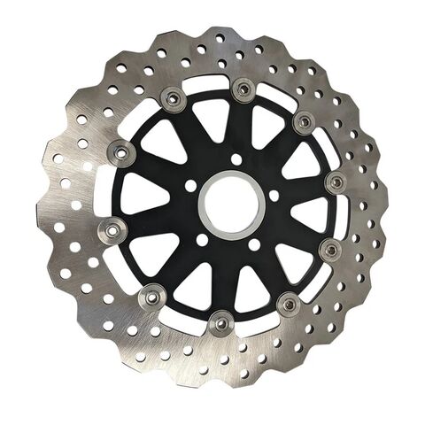 TC Bros 12.6" Oversized Profile Front Floating Brake Rotor For Harley 1984-2025