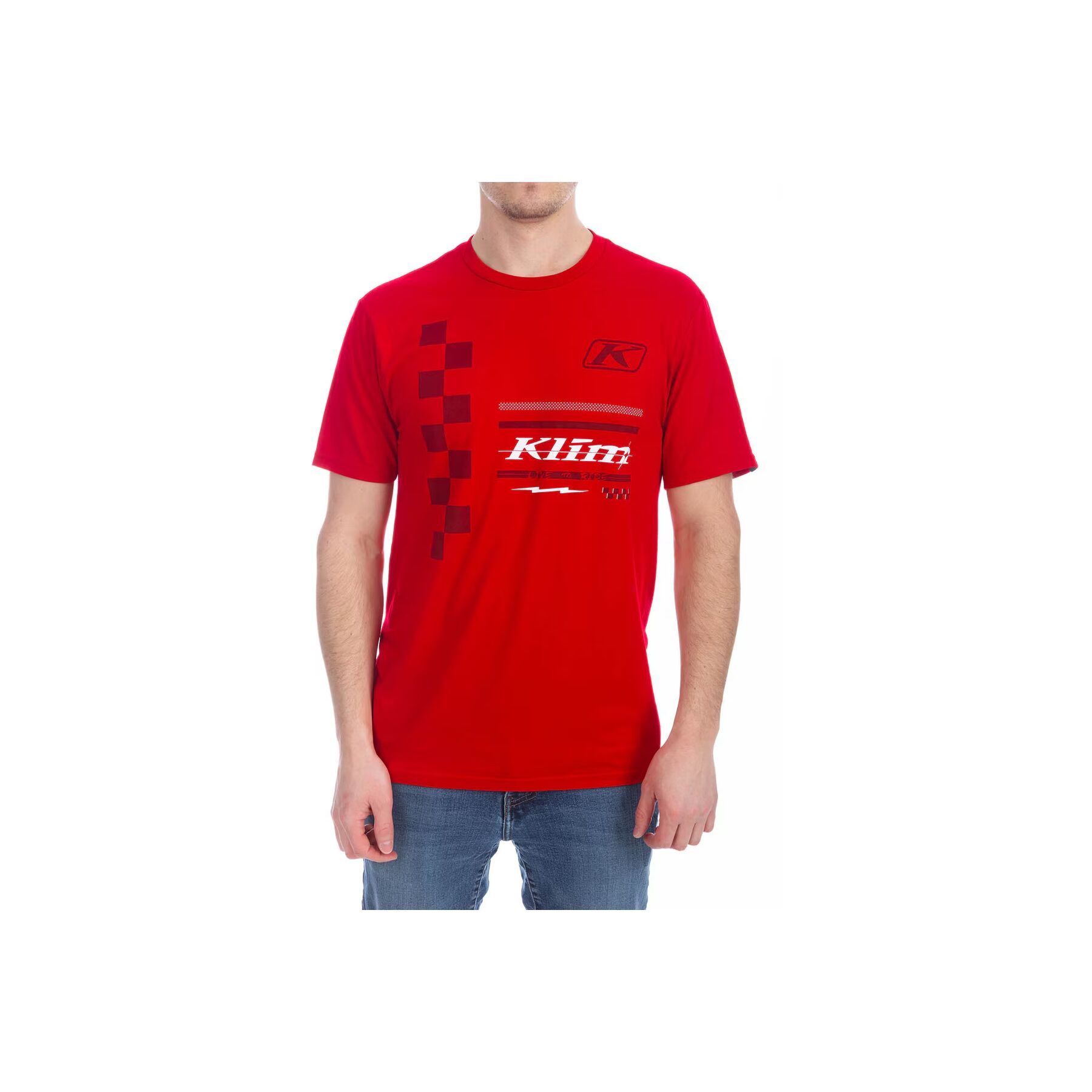 Klim Checkered Flag Tri-Blend T-Shirt