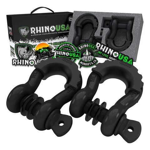 Rhino USA 3/4 Inch D-Ring Shackle Set