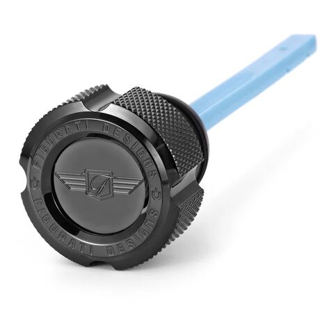 Figurati Designs Stainless Steel Knurled Magnetic Oil Dipstick For Harley FXR 1982-1994
