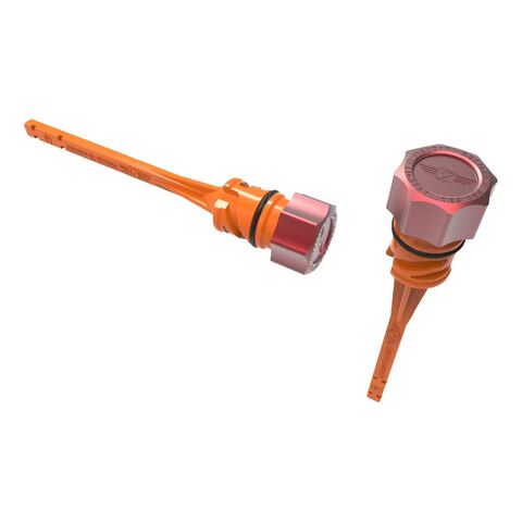 Figurati Designs Performance Aluminum Curved Magnetic Oil Dipstick For Harley Softail 2018-2026