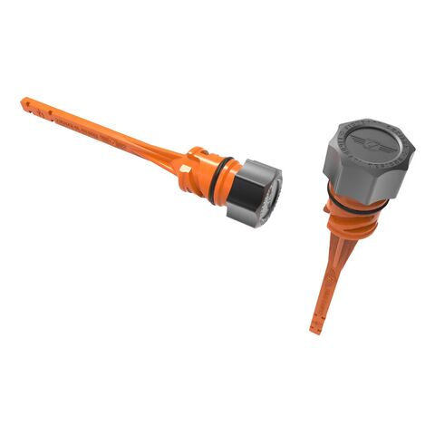Figurati Designs Performance Aluminum Curved Magnetic Oil Dipstick For Harley Softail 2018-2025