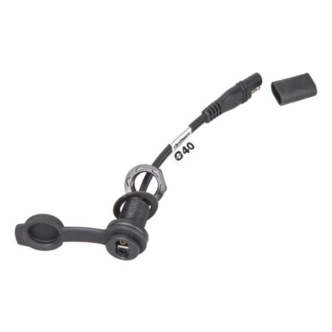 TecMate Weatherproof SAE 18 mm Panel Mount Socket