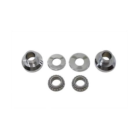 V-Twin Mfg. 3 Degree Raked Fork Neck Cup Kit For Harley FX / FLH / FXST 1949-1987