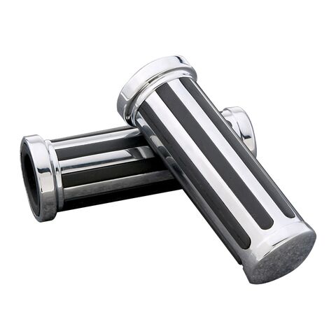 J&P Cycles Custom Black & Chrome 1" Grips [Open Box]