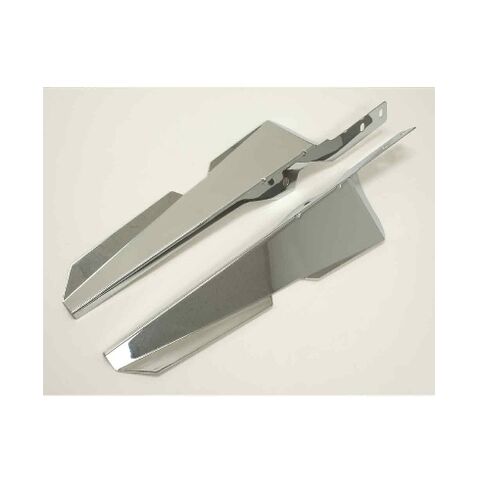 J&P Cycles Wind Deflectors For Harley FL Softail 1986-2017 Chrome [Open Box]