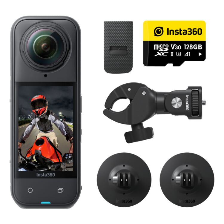 Insta360 X5 Motorcycle Multi View Camera Bundle