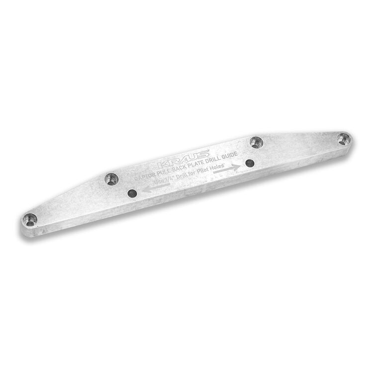 Kraus Raptor Pull Back Plate Drill Guide For Harley FLTR 2015-2025