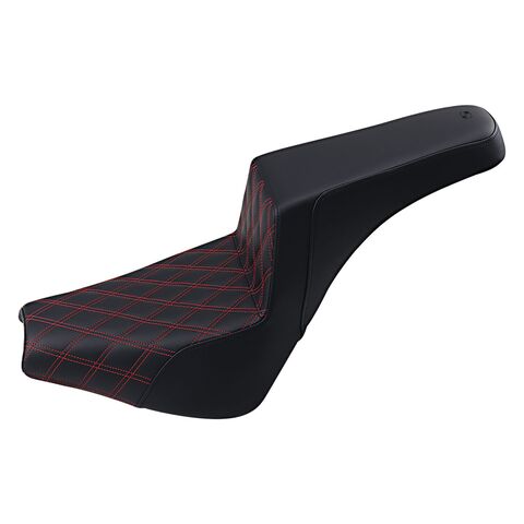 Saddlemen Step-Up LS Red Lattice Stitch Seat For Harley Softail FXBB/S / FXST 2018-2025