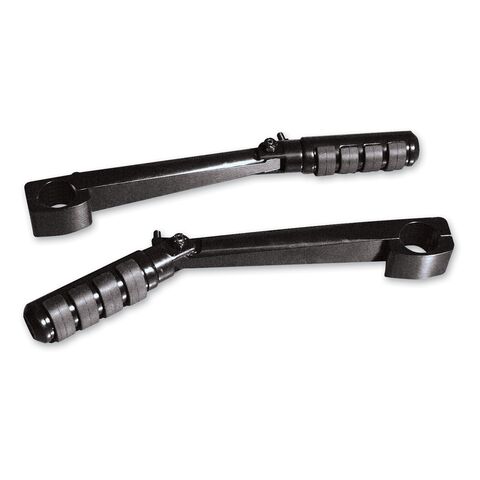 Rivco Ultimate 1 1/4" Highway Mounts With Pegs Black [Open Box]