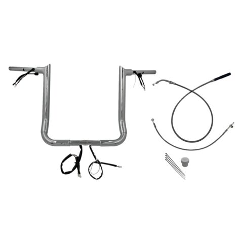 Fat Baggers Inc. EZ Install Wired 1-1/2" Pointed Top Handlebar For Harley Touring 2016-2020