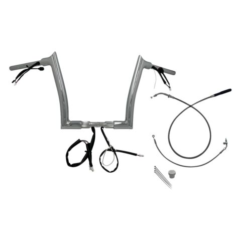 Fat Baggers Inc. EZ Install Wired 1-1/2" Pointed Top Handlebar For Harley Road Glide 2016-2020