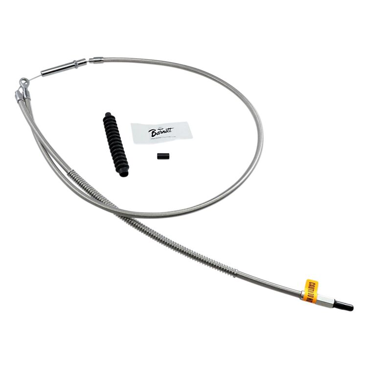Barnett Stainless Steel Clutch Cable For Harley Touring / Trike 2008-2016 +6" [Open Box]