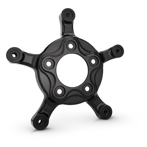 Arlen Ness Spider 320mm Brake Rotor Adapter For Harley Touring 2023-2025 For Stock Wheel / Black [Previously Installed]