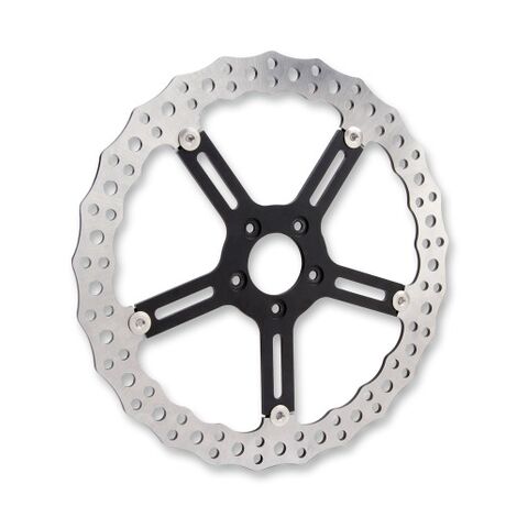 Arlen Ness 15" Jagged Spoke Mount Front Rotor For Harley Dyna 2006-2017 Right Front / Spoke Mounted [Previously Installed]