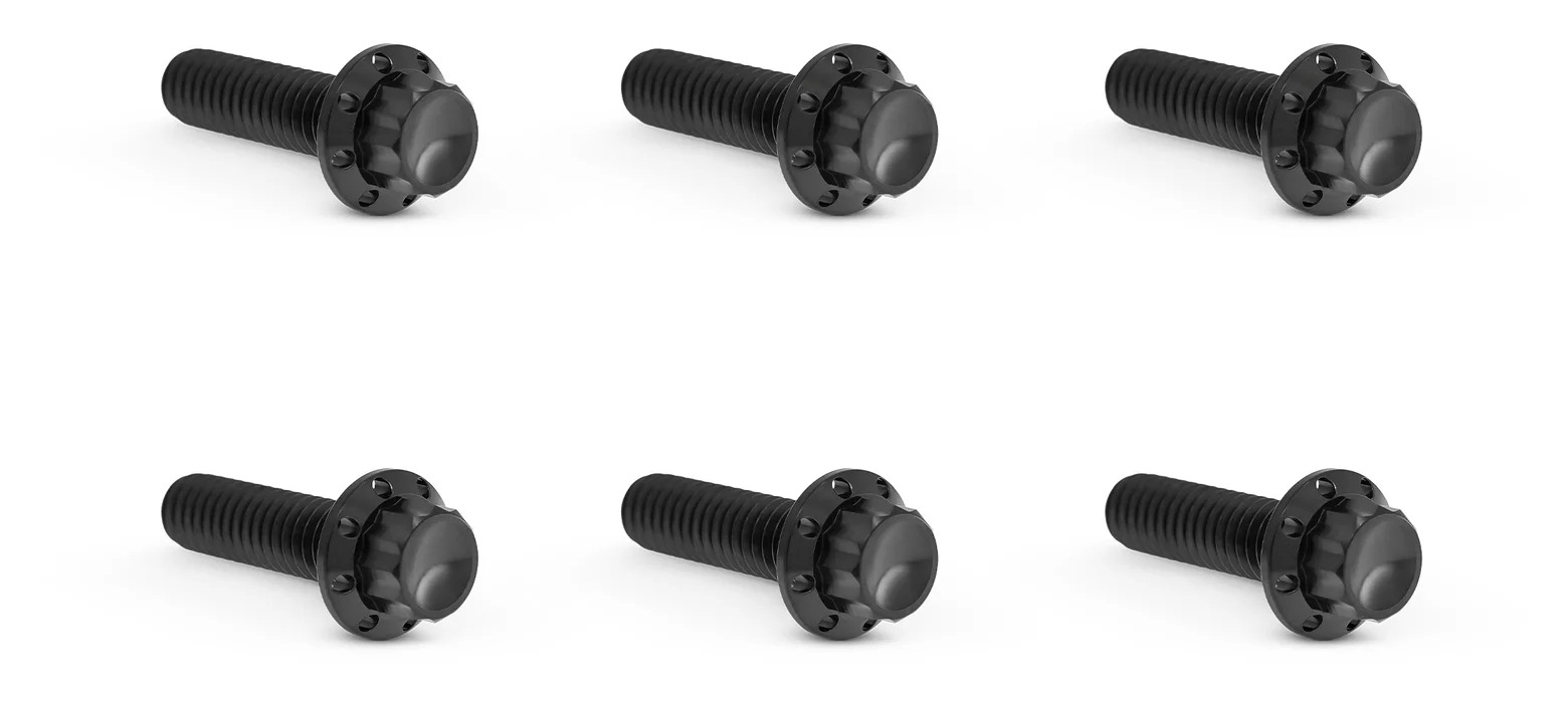 Arlen Ness 12-Point Titanium Transmission Top Cover Bolt Kit For