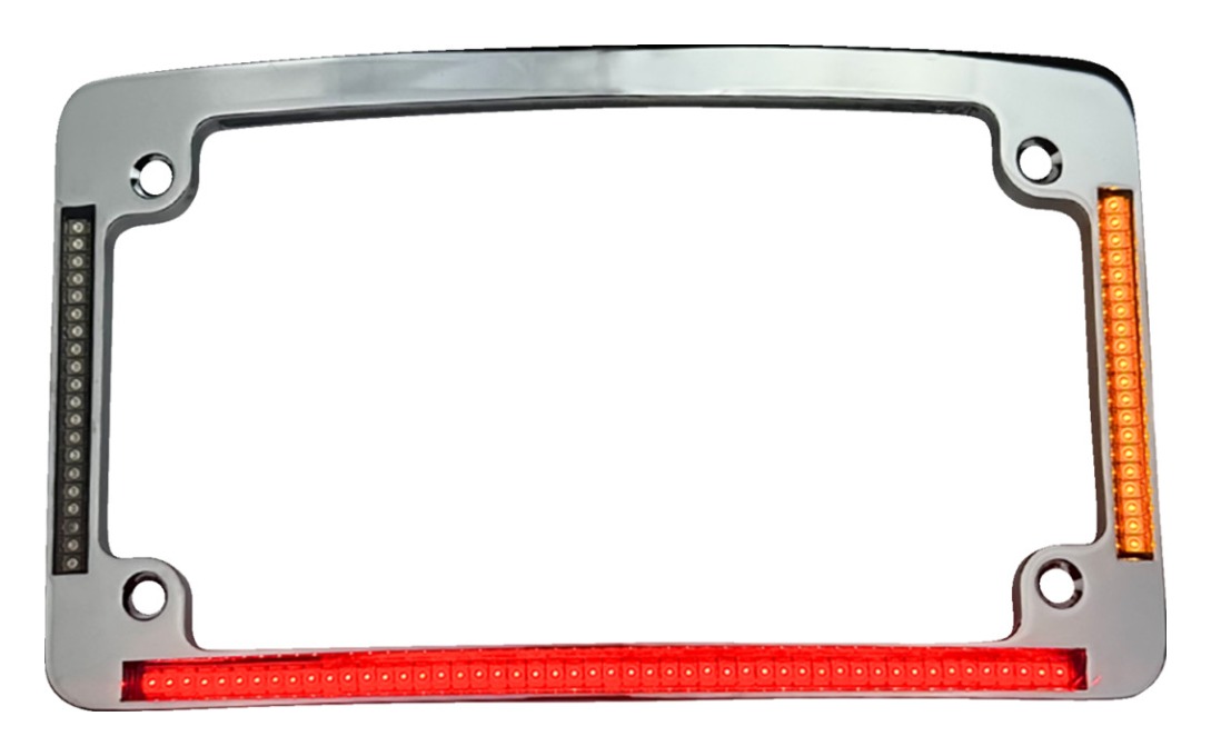 Custom Dynamics LED All-In-One Radius License Plate Frame For