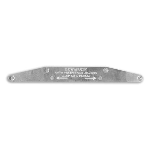 Kraus Raptor Pull Back Plate Drill Guide For Harley FLTR 2015-2025 [Open Box]