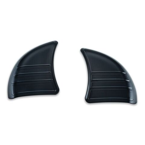 Kuryakyn Tri-Line Inner Fairing Mirror Cover Plates For Harley Touring / Trike 2014-2018 Gloss Black [Open Box]