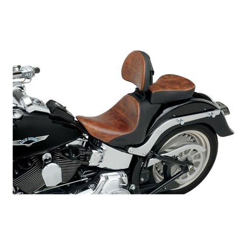 Saddlemen Renegade Lariat Solo Seat For Harley Softail 2006-2017 Brown/Black / Solo Seat With Gel [Open Box]
